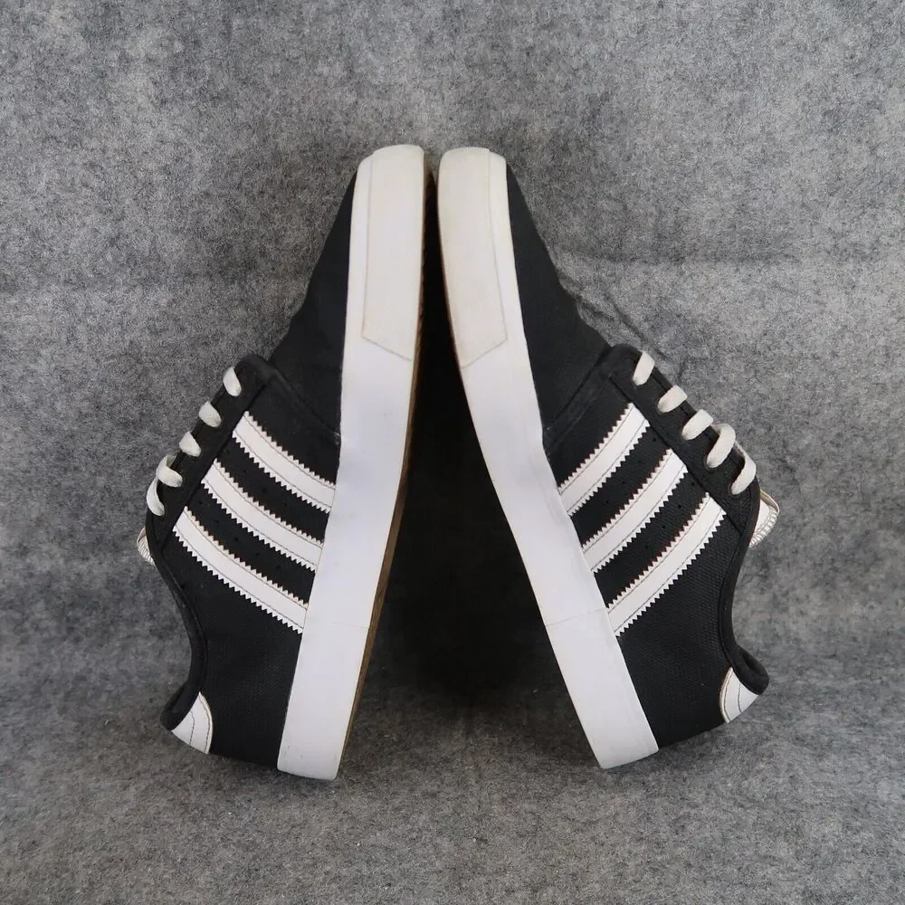 Adidas Shoes Mens 6.5 Sneaker Lifestyle Trainers Skate Casual Active Black White
